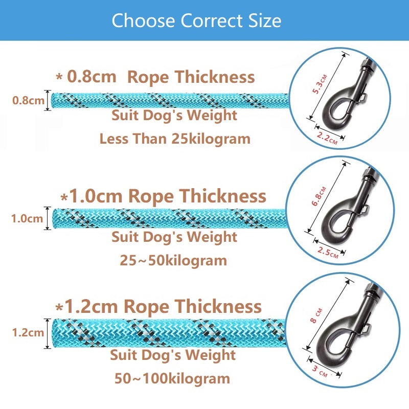 150-200-300cm-Strong-Dog-Leash-Pet-Leashes-Reflective-Leash-For-Big-Small-Medium-Large-Dog-4