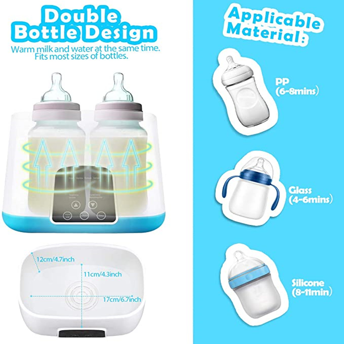 2-in-1-Baby-Bottle-Warmer-Sterilizer-Automatic-Intelligent-Thermostat-Milk-Bottle-Heater-Disinfection-Fast-Warm-2