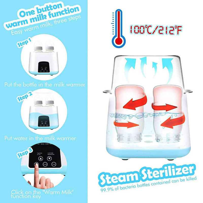 2-in-1-Baby-Bottle-Warmer-Sterilizer-Automatic-Intelligent-Thermostat-Milk-Bottle-Heater-Disinfection-Fast-Warm-4