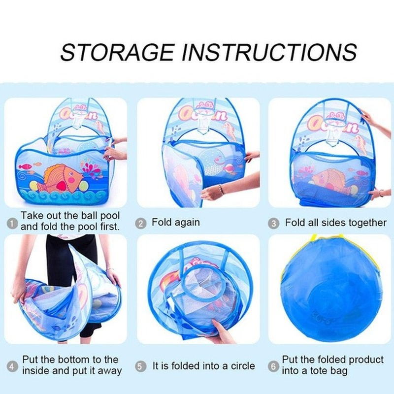 3-In-1-Play-Tent-Baby-Toys-Ball-Pool-for-Children-Kids-Ocean-Balls-Pool-Foldable