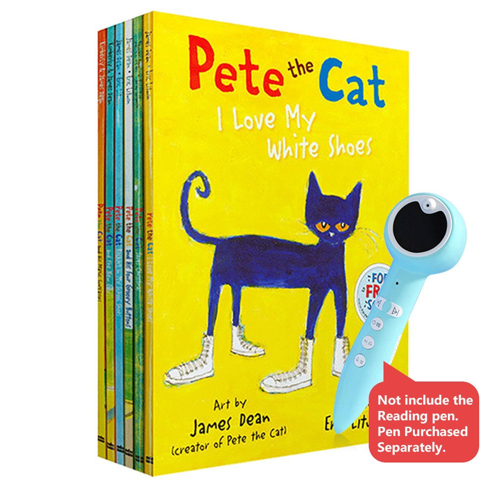 6-Books-Set-I-Can-Read-Pete-The-Cat-Kids-Classic-Story-Books-Children-Early-Educaction