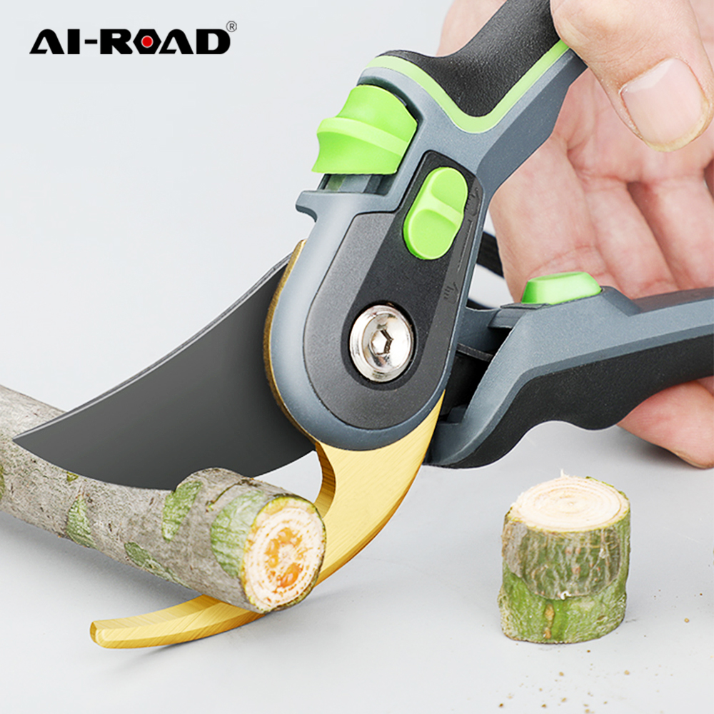 AI-ROAD-Shears-Pruner-Secateurs-Pruning-Scissors-Bypass-Sharpener-Clippers-Garden-Tool-Bonsai-Flower-Cultivating-Snip