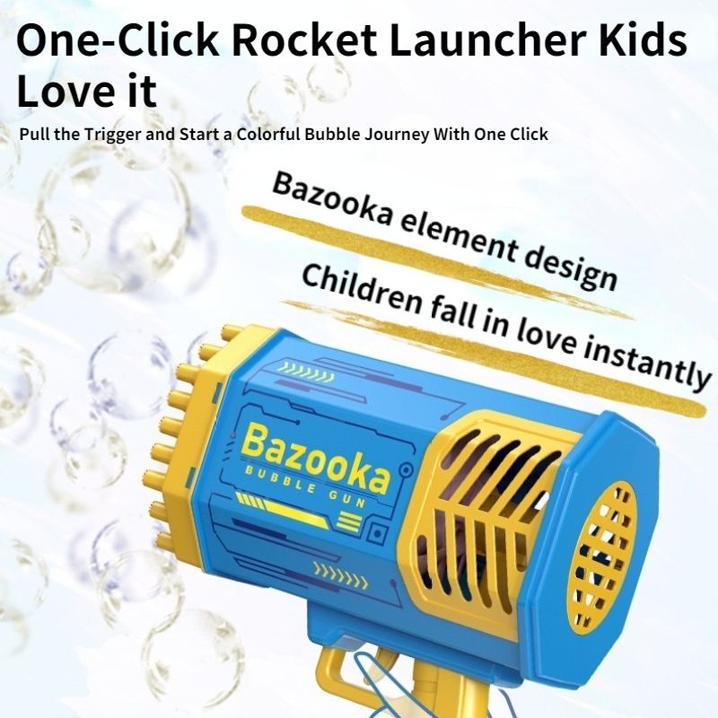 Bubble-Gun-Rocket-69-Holes-Bubbles-Machine-Gun-Launcher-Shape-Automatic-Blower-Soap-Toys-For-Kids-3