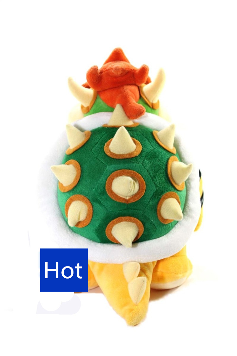 Funny-Catoon-Film-anime-10-26cm-Bowser-dragon-Soft-Stuffed-Plush-Toy-doll-model-baby-2