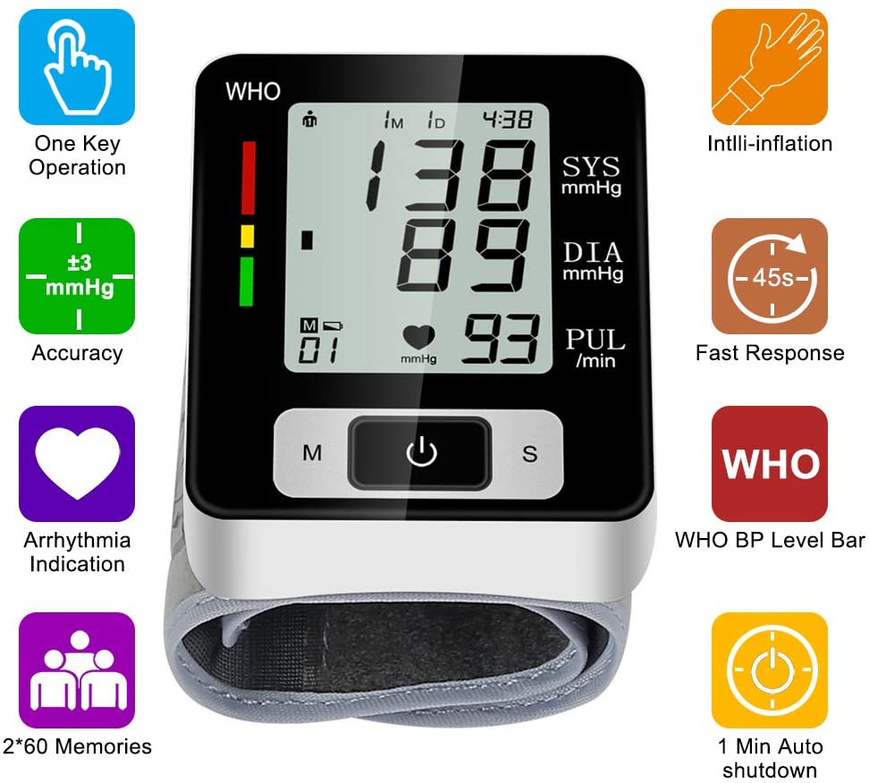 Household-Health-Care-Sphygmomanometer-Blood-Presure-Meter-Monitor-Heart-Rate-Pulse-Portable-Smart-LCD-Blood-Pressure-3