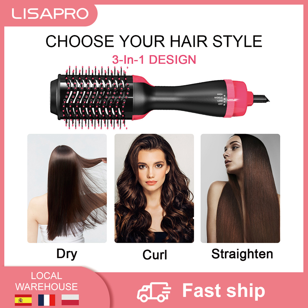 LISAPRO-2-IN-1-One-Step-Hair-Dryer-and-Volumizer-Hair-Straightener-Hot-Air-Brush-Hair-3