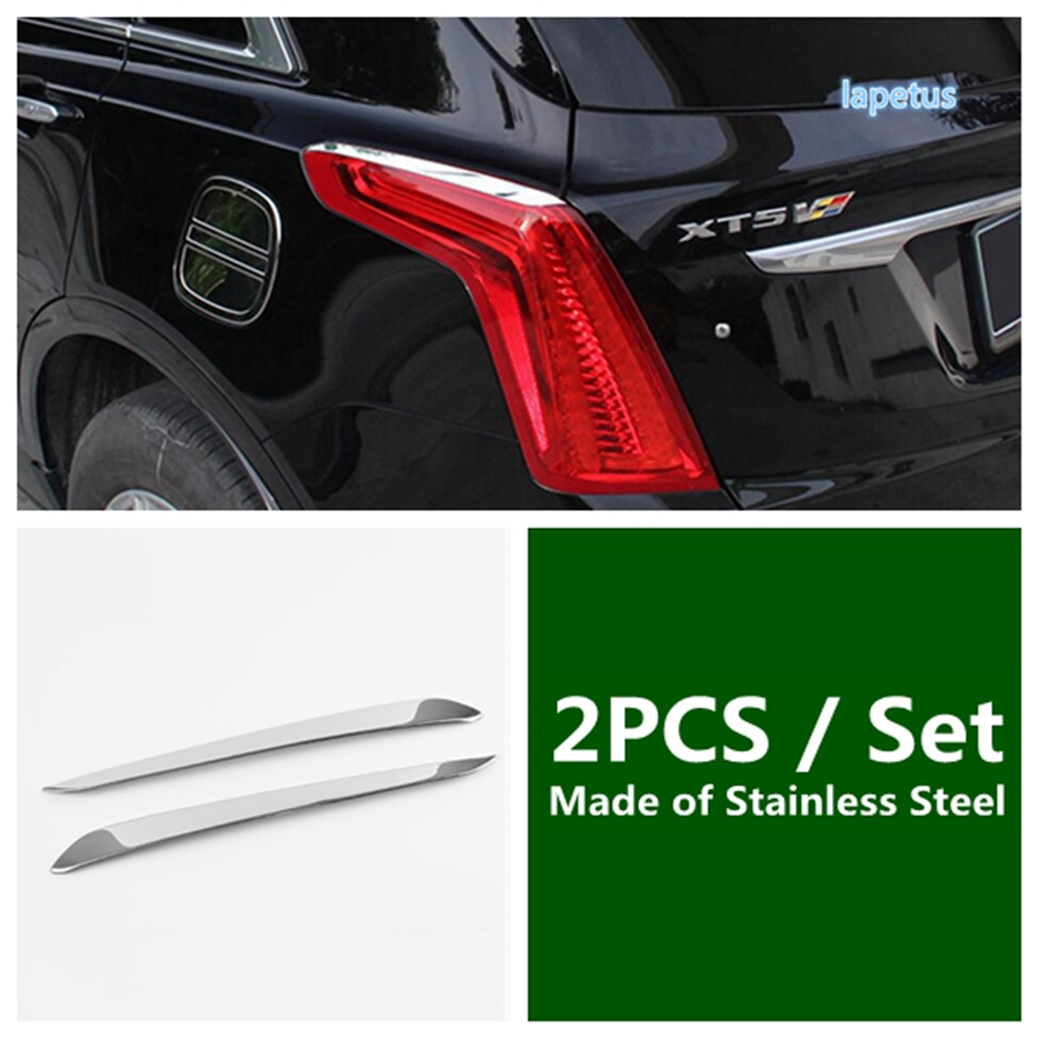 Lapetus-Rear-Tail-Lights-Lamp-Cover-Trim-2PCS-Fit-For-Cadillac-XT5-2016-2021-Stainless-Steel-2