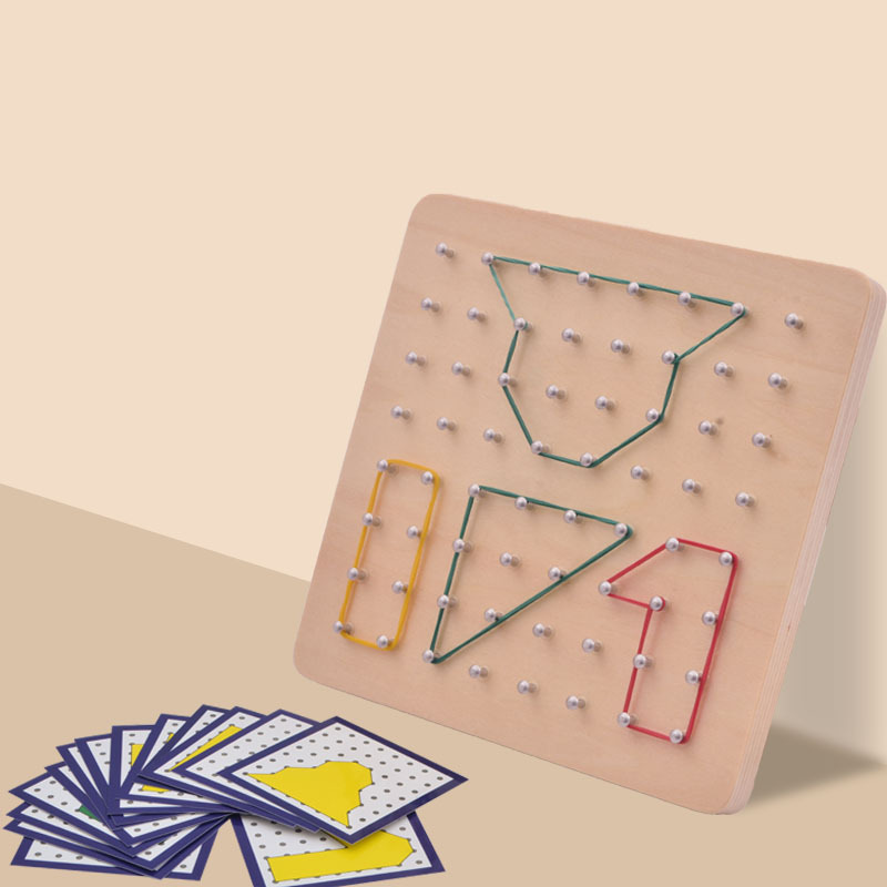Montessori-Baby-Creative-Toy-Graphics-Rubber-Tie-Nail-Boards-with-Cards-Childhood-Education-Preschool-Kids-2