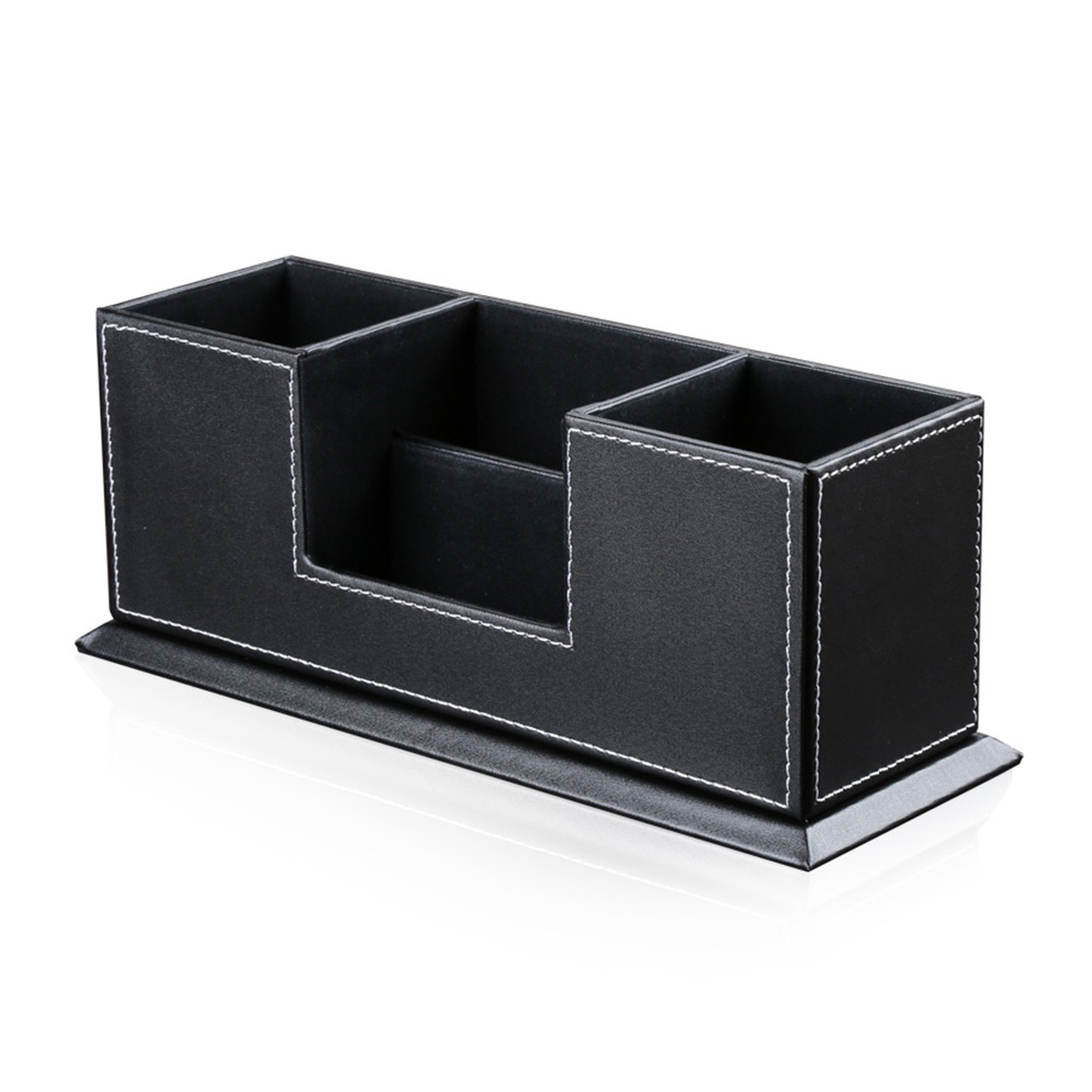 Office-PU-Leather-Desktop-Stationery-Organizer-Double-Pen-Pencil-Holder-Business-Card-Stand-1