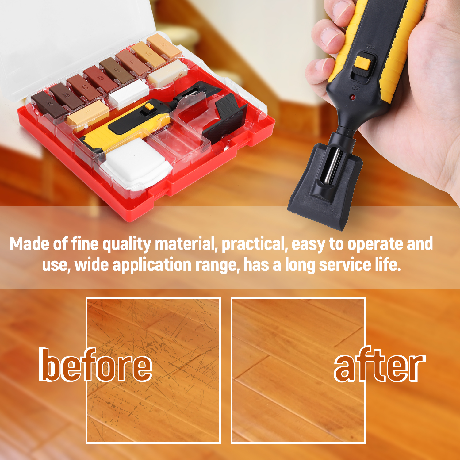 Pro-Laminate-Tile-Floor-Repair-Kit-Laminate-Repairing-Kit-Wax-System-Floor-Worktop-Sturdy-Casing-Chips-2