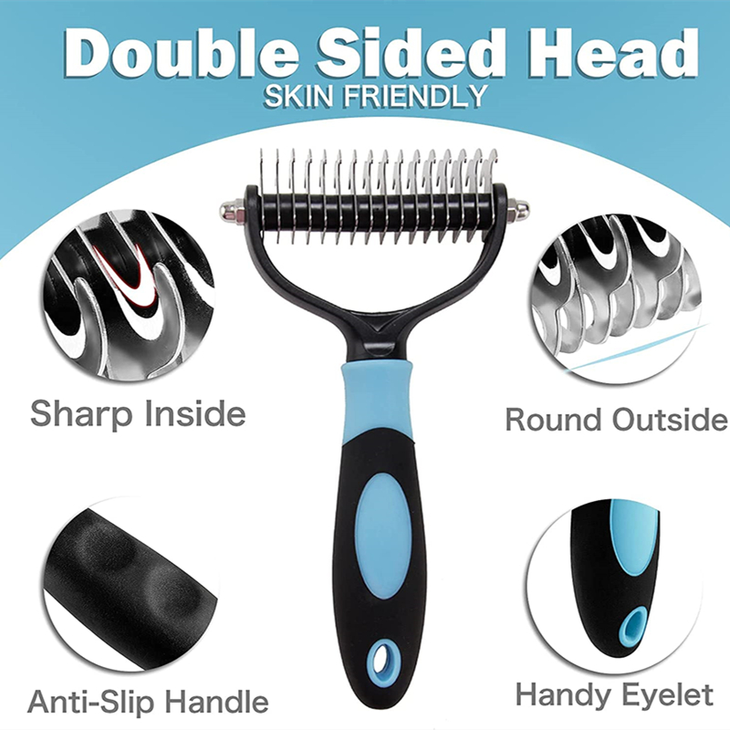 Professional-Pet-Deshedding-Brush-2-Sided-Dematting-Dog-Comb-Cat-Brush-Rake-Puppy-Grooming-Tools-Undercoat-1