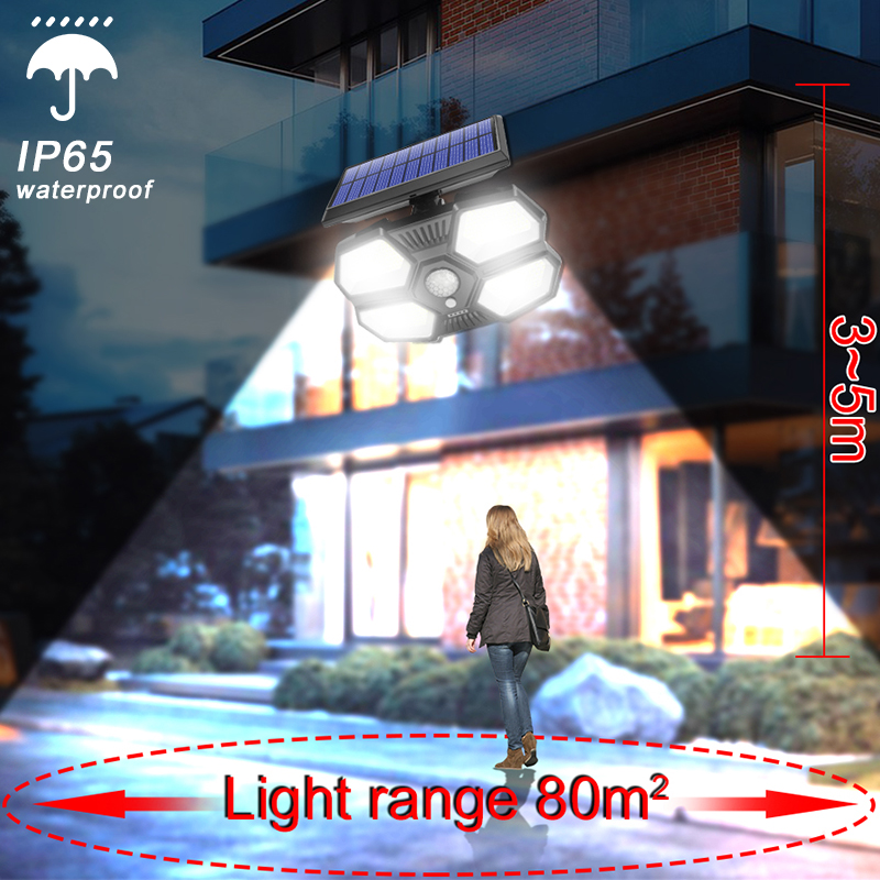 Solar-Lights-Outdoor-Waterproof-Solar-Wall-Lamp-with-4-Lighting-Face-3-Mode-Easy-to-Install-3