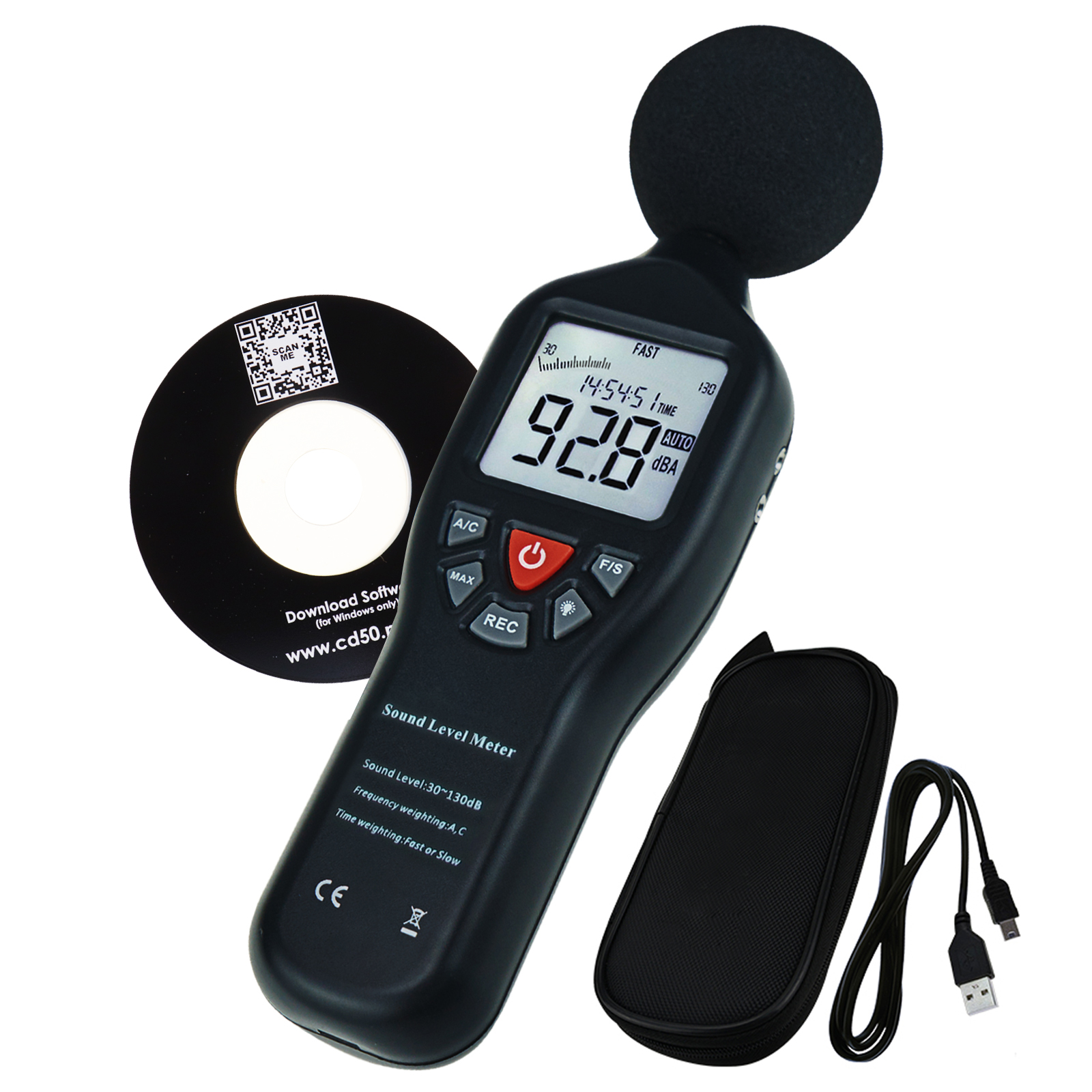 Sound-Level-Meter-with-Data-Record-Function-High-Accuracy-Measuring-30dB-130dB-with-Backlit-Display-Compact