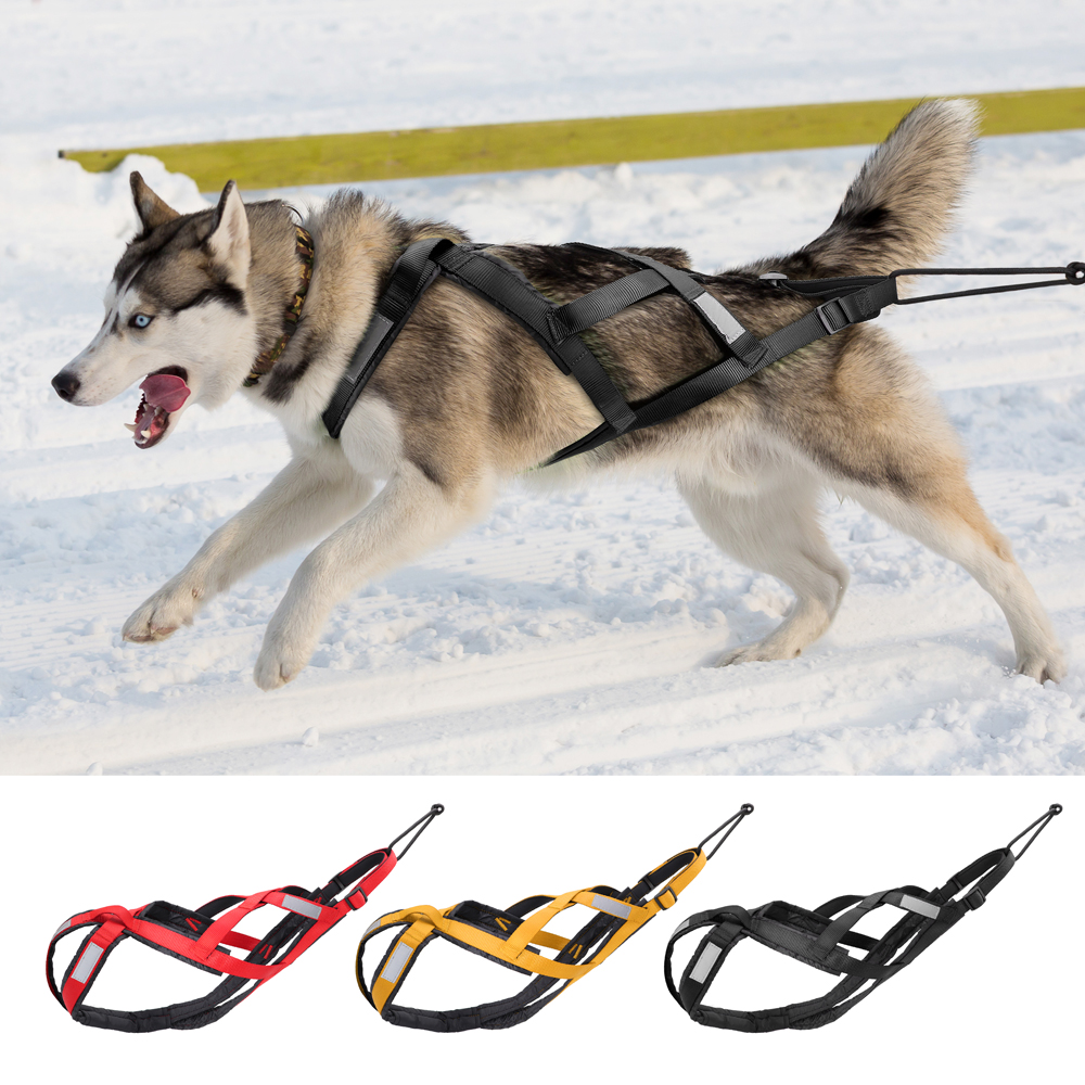 Waterproof-Dog-Sledding-Harness-Reflective-Pet-Sledding-Skijoring-Harness-Big-Large-Dogs-Weight-Pulling-Vest-For