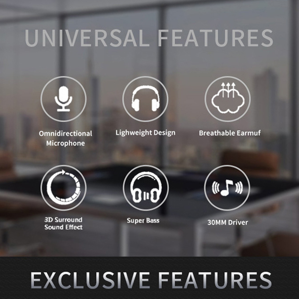 Wired-Cell-Phone-USB-Port-Super-Bass-Computer-Headset-Laptop-Accessory-Omnidirectional-Microphone-Online-Class-30mm-4