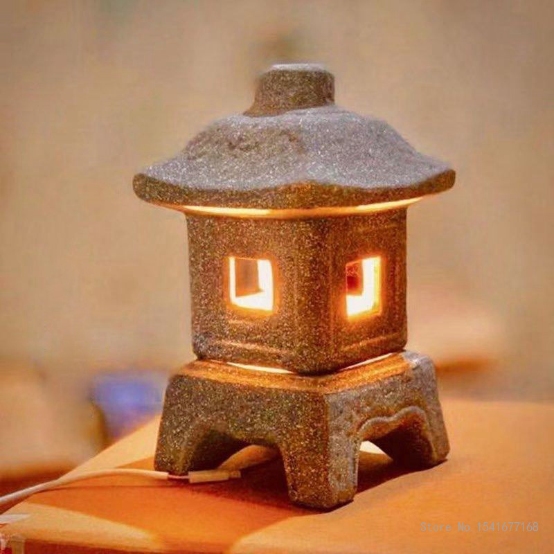 decoration-products-courtyard-Japanese-ceramic-imitation-stone-lamp-ornaments-imitation-marble-red-clay-Japanese-garden-lantern